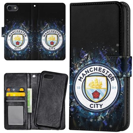 iPhone 7/8/SE - Plånboksfodral/Skal Manchester City