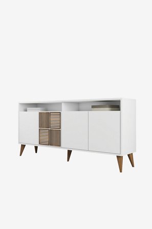 Hanah Home - Avlastningsbord Milana 160 cm - Hvit - Skjenker & sideboards - Fra Homeroom