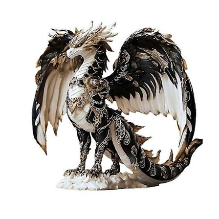 Drage Statue - Akryl Figur - Ideel til Hjemmekontoret