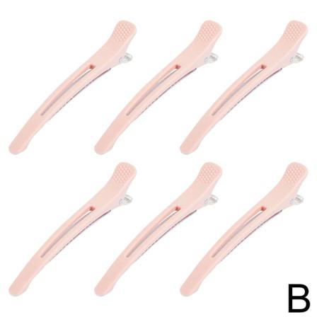 6 St Hårklippningssektion Gör-det-själv-salong Stylingklämmor Clamp Claw Crocodi