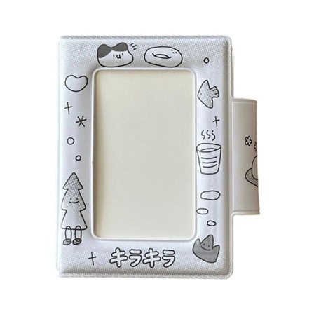 3-tommers fotokortalbum PVC Idol Fotokortperm med tegneseriedesign og 32 lommer for reise, minnesamlergaver, juletre