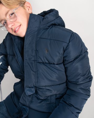 U.S. Polo Assn. Heavy Puffer Coat Blau Jacken Jungen - Kids Brand Store
