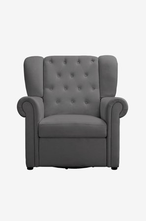 Loft24 - Recliner Gungstol med svängfunktion Lillyse - Grå - Fåtöljer - Från Homeroom