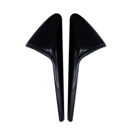 För modell X/S sidokamera Blinkersskydd glänsande kolfibermönster Bright black