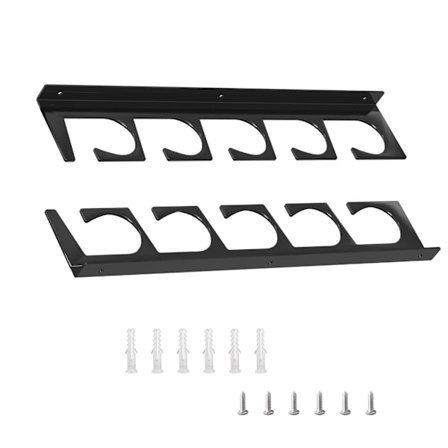 Veggmontert fiskestang holder horisontal støtte stativ takoppbevaringsstativ