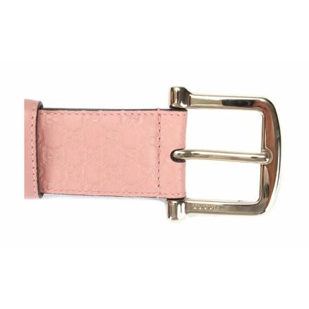 Gucci Vintage, Pre-owned Microguccissima Belt Roze, Dames, Maat:ONE Size,leer