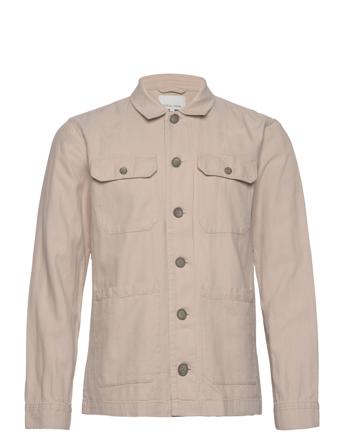 Cfjacobs 0080 Linen Shacket Overshirts Beige Casual Friday*Betinget Tilbud