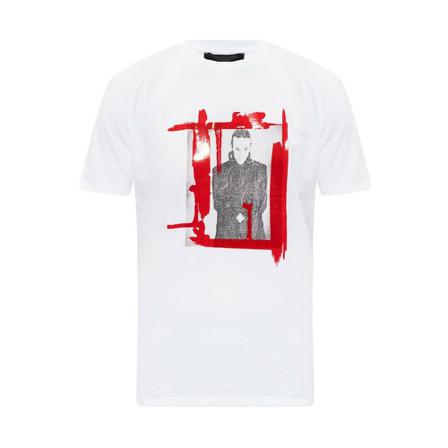 John Richmond Printed T-shirt Hvid, Herre T-shirts