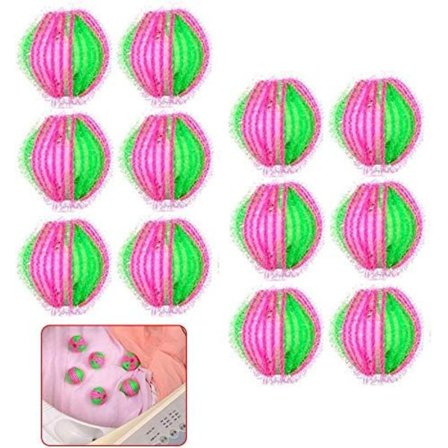 12 st tvättbollar, tvättmaskinsludd remover pack återanvändbara torkbollar klädtorkbollar för tvättmaskin tvättboll