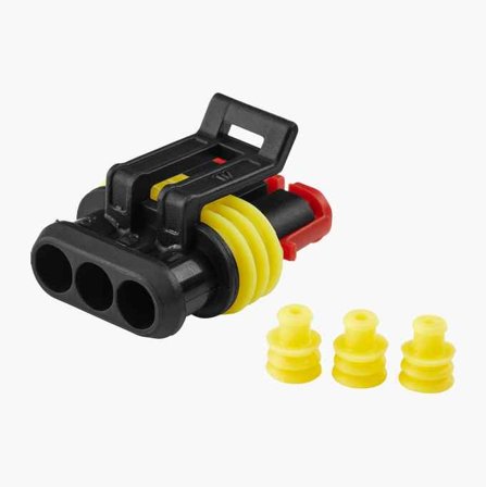 Hylskontakthus 3 stift 10 st. - Biltema