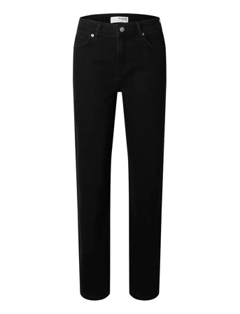 Selected | Slfalice Mw Straight Black Jeans Noos | 32 x 34