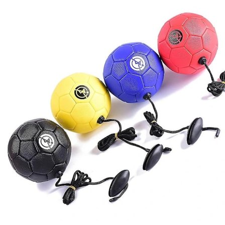 1 stk Fotballtreningsball Spark Fotball Tpu Barn Voksen Futbol Med Snor Nybegynner Trener Trening Belte black