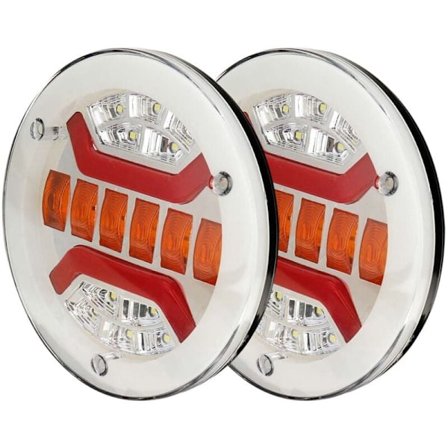 2 dele 43 LED lastbil baglygter til trailer campingvogn stop bremse DRL blinklys