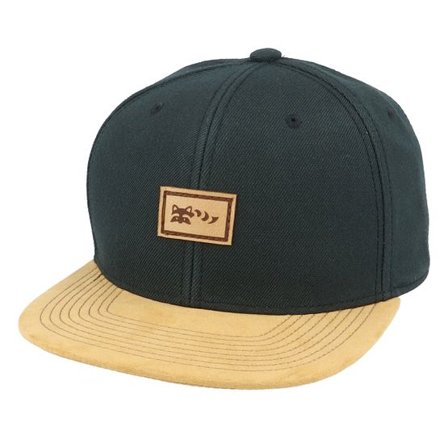 Wild Spirit - Svart snapback Keps - Small Hatsie The Red Panda Patch Black/Suede Snapback @ Hatstore
