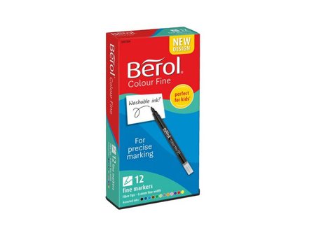 BEROL Fiberpenna Colorfine 12/fp - Lyreco - Skola och förskola - Pennor och tillbehör - Fiberpennor - Standard