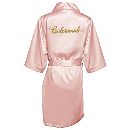 Ny Rose Gull badekåpe brud sateng morgenkåpe kvinner som gifter seg brud hønefest søstre sqaud mor bryllup brudepike morgenkåper