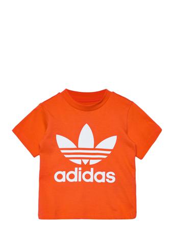 Trefoil T-Shirt T-shirts Short-sleeved Oranssi Adidas Originals