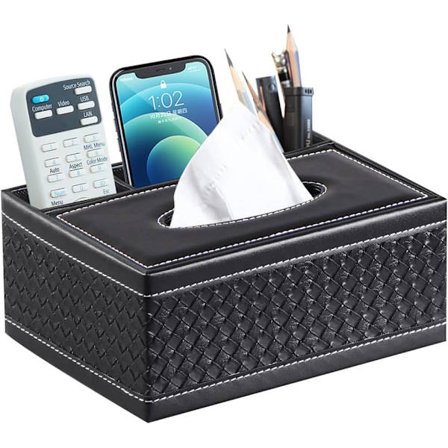 Læder Vævsæske Dækning, Multifunktionel Vævsæske Holder med S