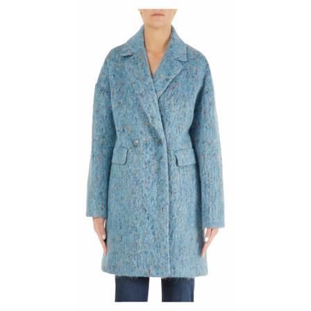 Liu Jo Liu Jo Coats Light Blue Blå, Dame Uldfrakker
