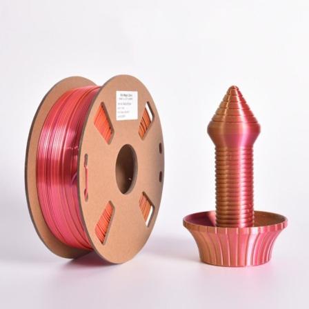 3D-utskrift Silk PLA 3D-skriverfilamentbunt RØDT GULL LILLA Red Gold Purple