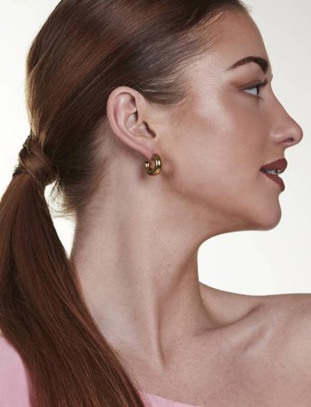 By Jolima Ivy Mini Hoop - Gold - ONE SIZE