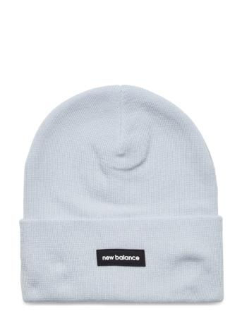 Linear Knit Cuffed Beanie Accessories Headwear Beanies Blå New Balance*Betinget Tilbud