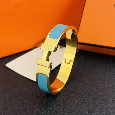 H-Armband, 18KH Alfabetlås för Män och Kvinnor, Armband i Rostfritt Stål, Pararmband, Guld och Ljusblå