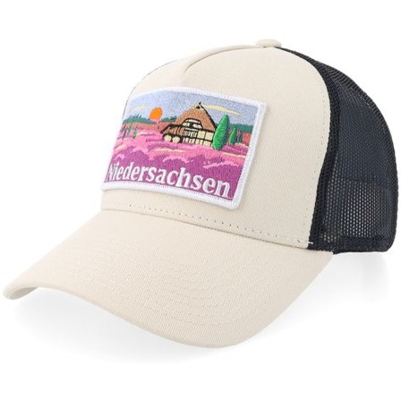 Wild Spirit - Grå trucker Keps - Bundesland Niedersachsen Stone/Black A-frame Trucker @ Hatstore