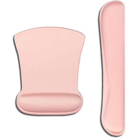 Ergonomisk Musmatta Med Gelkudde Tangentbord Handledsstöd Musmatta & Tangentbord Handledsstöd Set Rosa
