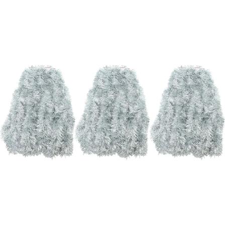 3 förpackningar Silver Super Duper Tjock glitter Garland 75 Ft Totalt