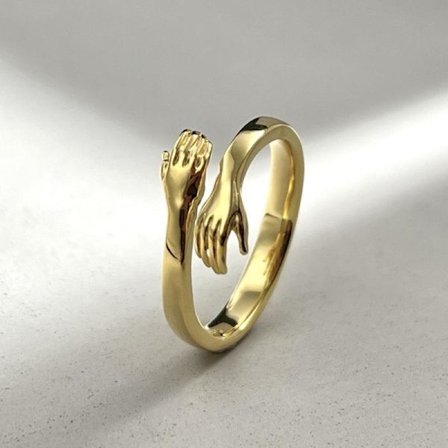 Guld, Krammering personlighed Kreativ ring par Krammering, sæt med