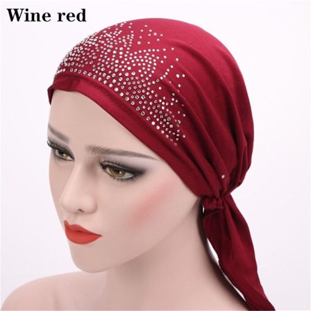 Turbaanihattu Muslim Wrap WINE RED