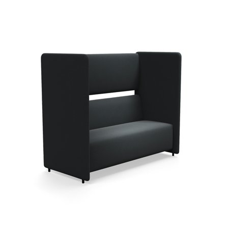 Akustiksofa CLEAR SOUND, 3-Sitzer, Stoff Pod CS, anthrazit