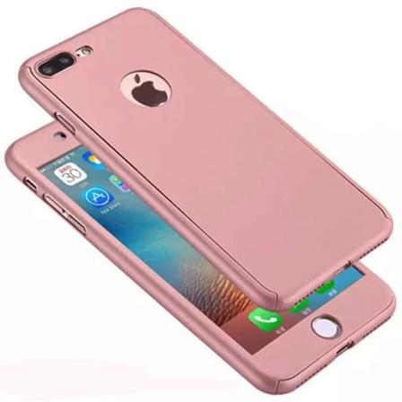 iPhone 7 Plus - Stilfuld dobbeltskal (FLOVEME) Roséguld