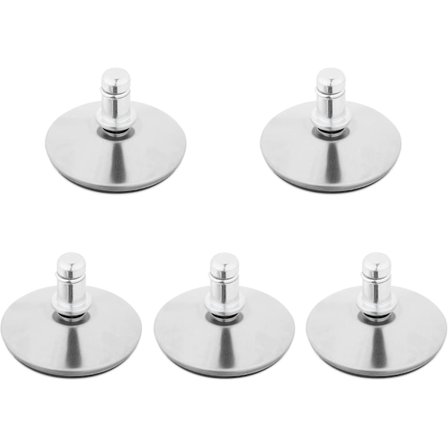 Kontorstol Bells - Sett med 5 Erstatningshjulkopper 11/22mm - Faste Stolben med Glidere for Harde Gulv_jar