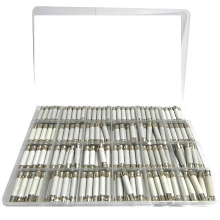 360 kpl 24 eri kokoa, 15 kutakin, 5x20 sulakeputki, pakattu keraaminen sulake - YuJia
