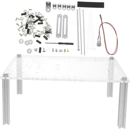 Tietokonetarvike Avoin runkokotelo Kiinnike PC-kotelon jalusta Avoin ilma Tietokoneen runko Matx PC-kotelo DIY-kiinnike