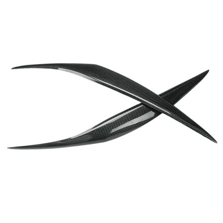 Kolfiber Strålkastarögonlock Skydd Trim För Fiesta Facelift Mk7.5 12-17 Mk8 13-16