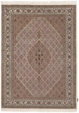 168X232 Tapis Tabriz Royal D'orient Marron/Orange (Laine, Inde) Carpetvista