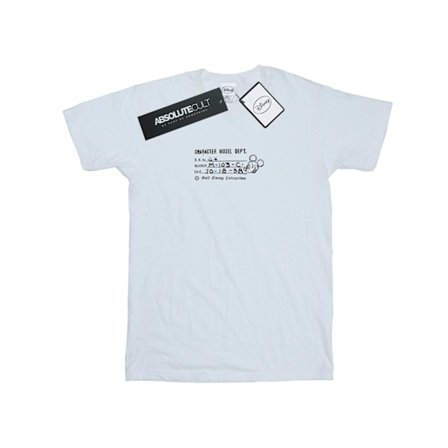 Disney Herr Mickey Mouse Karaktär Modell Dept. T-shirt S Vit