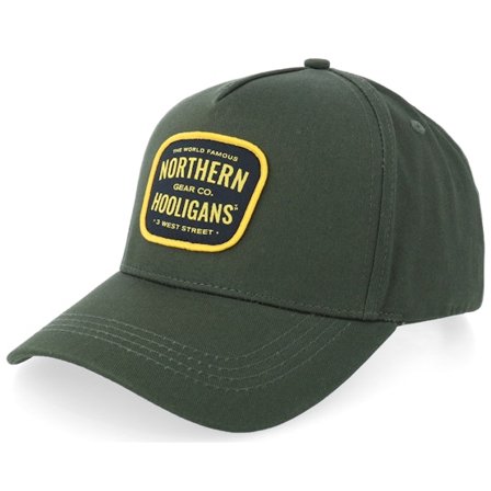 Northern Hooligans - Green - adjustable - Cap - World Famous Cap Bottle Green A-frame Adjustable - Hatstore