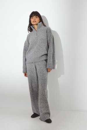 Erica Kvam x NA-KD Strickhose - Strickhosen - Grau - L