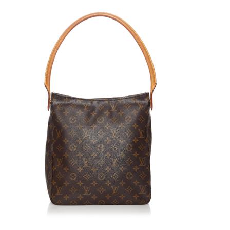 Louis Vuitton Vintage, Pre-owned Monogram Looping GM Canvas Bruin, Dames, Maat:ONE Size