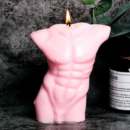 Lysform Candles 3D menns kropp 10cm