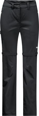Jack Wolfskin Women's Overland Zip Away Women hiking trousers Black 38