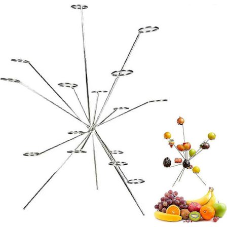 Eksploderende frugtskål, eksploderet frugtskål, fyrværkeri på middagsbordet, 360 flydende stil display frugter, kreativ boligindretning frugt rack, 