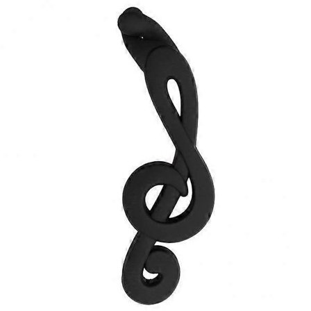 6x Akryl Banan Hårklemme Panipolla Holder Sort til Kvinder