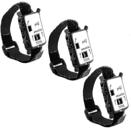 Golf Score Counter, Mini Håndleds Golf Scorer Golf Slag Tæller Enhed Manuel Klikker 3 stk Golf Tilbehør