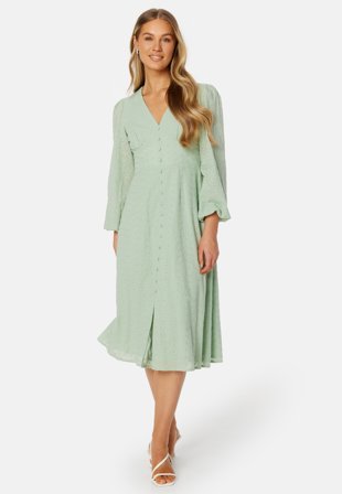 BUBBLEROOM Broderi Anglaise Midi Dress Klær