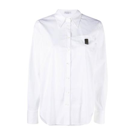 Brunello Cucinelli Shirts Hvid, Dame Skjorter